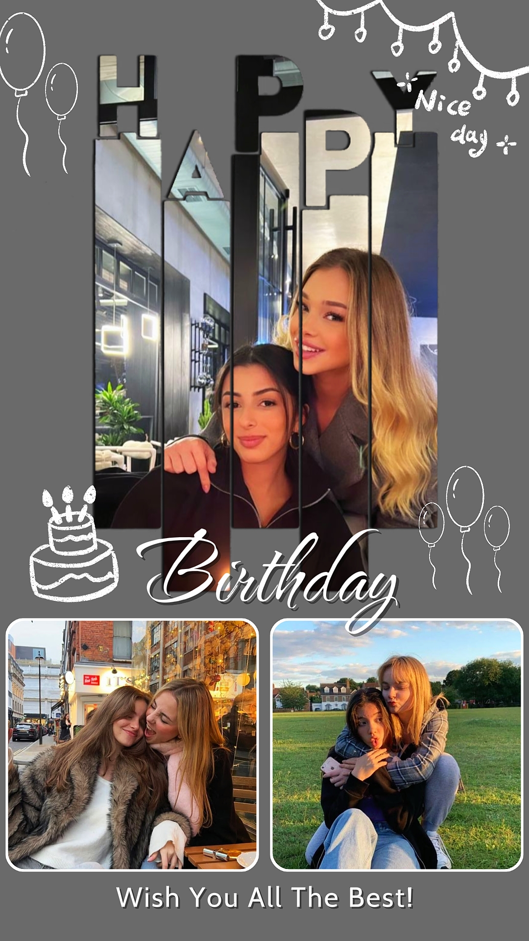Birthday collages