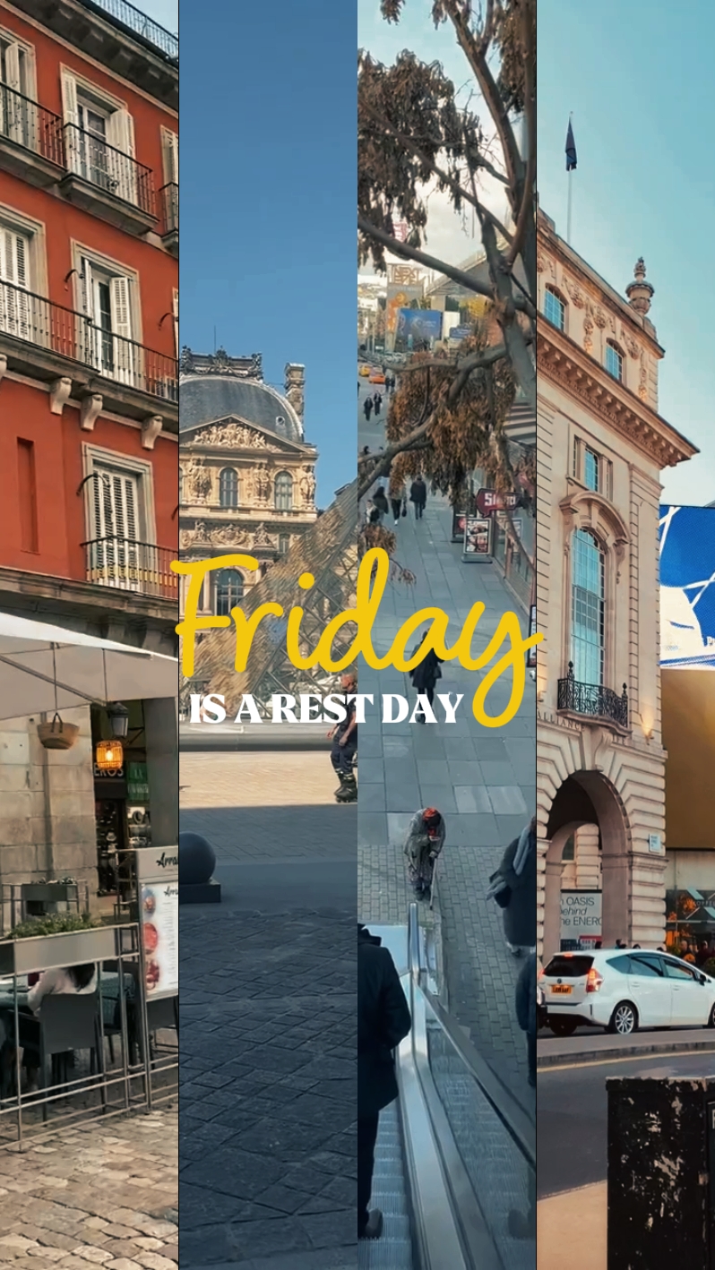 El viernes es un día de descanso.