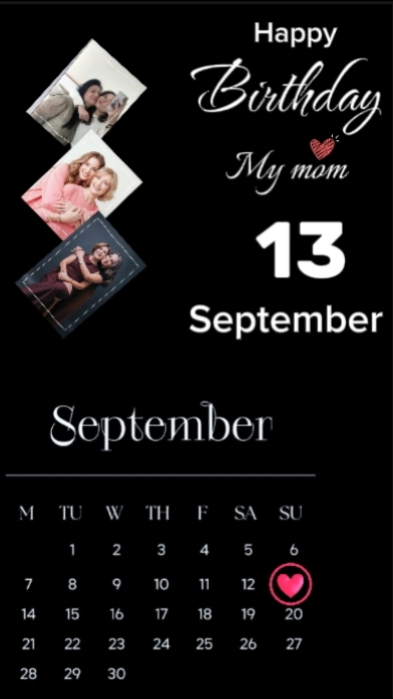 HBD Mom 13 de setembro