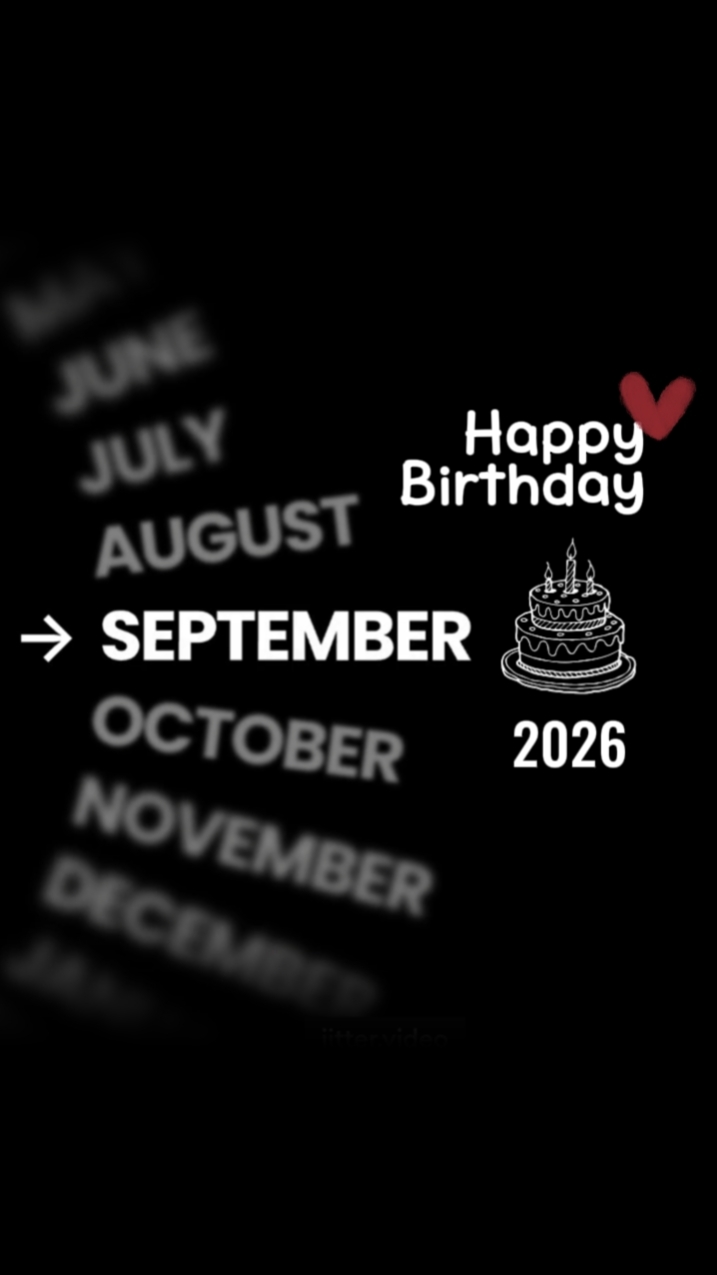 Cumpleaños septiembre de 2026