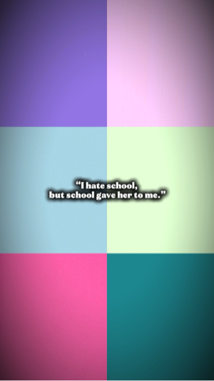 I hate school