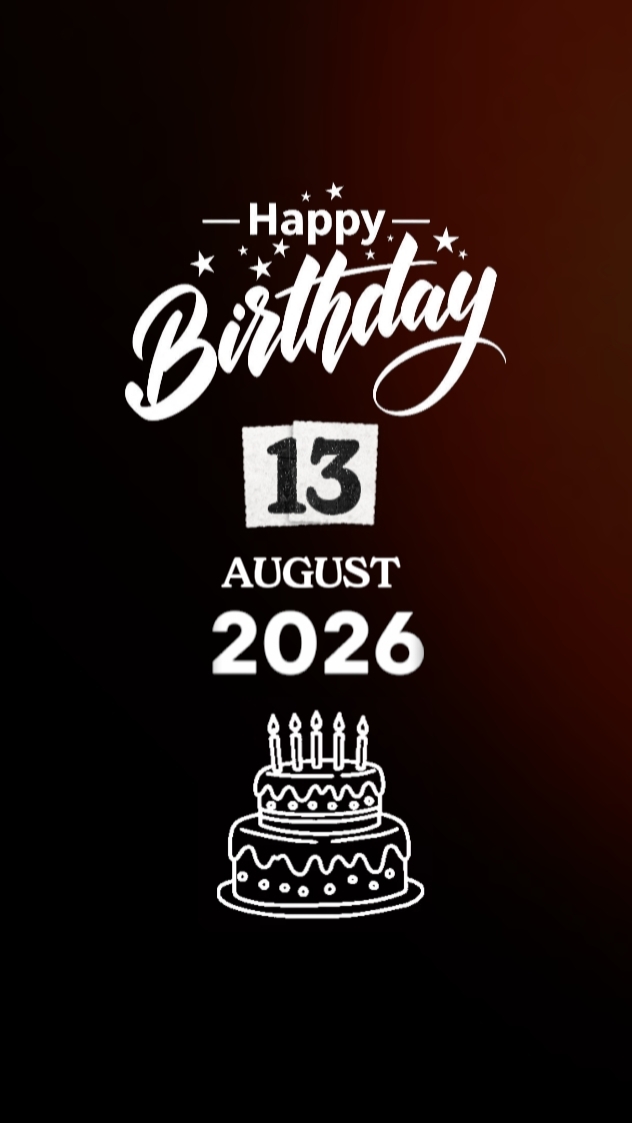 hbd 13 august 