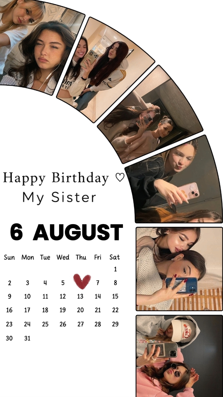 ulang tahun kakak 6 agustus