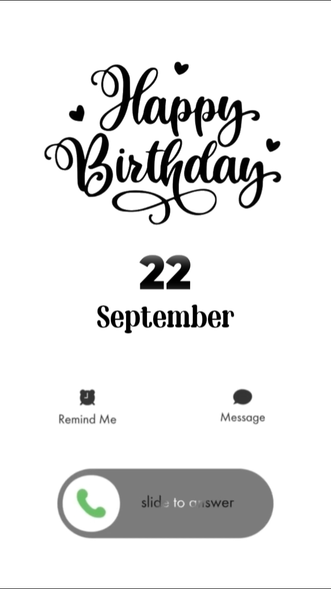 HBD 22 September 