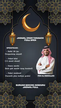 JADWAL IMAM TARAWIH