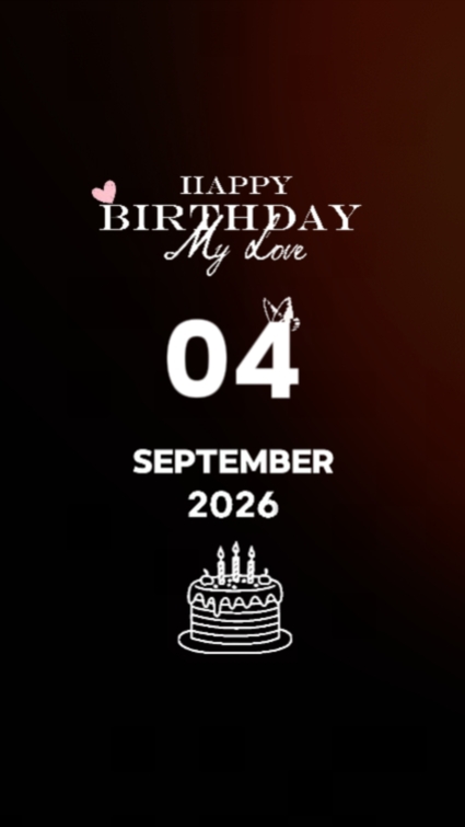 HBD LOVE 4 SEPTEMBER