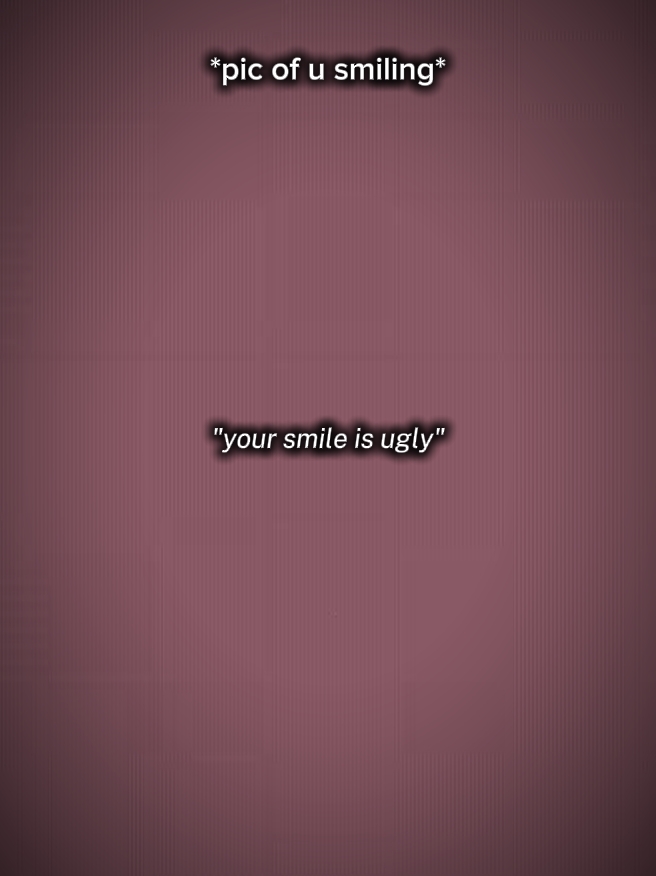 Foto de vc sorrindo / não