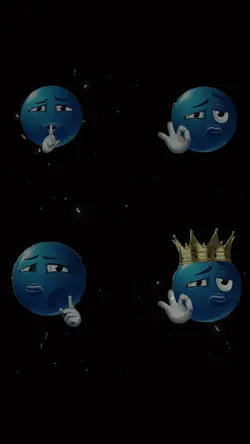 Blue emoji trend