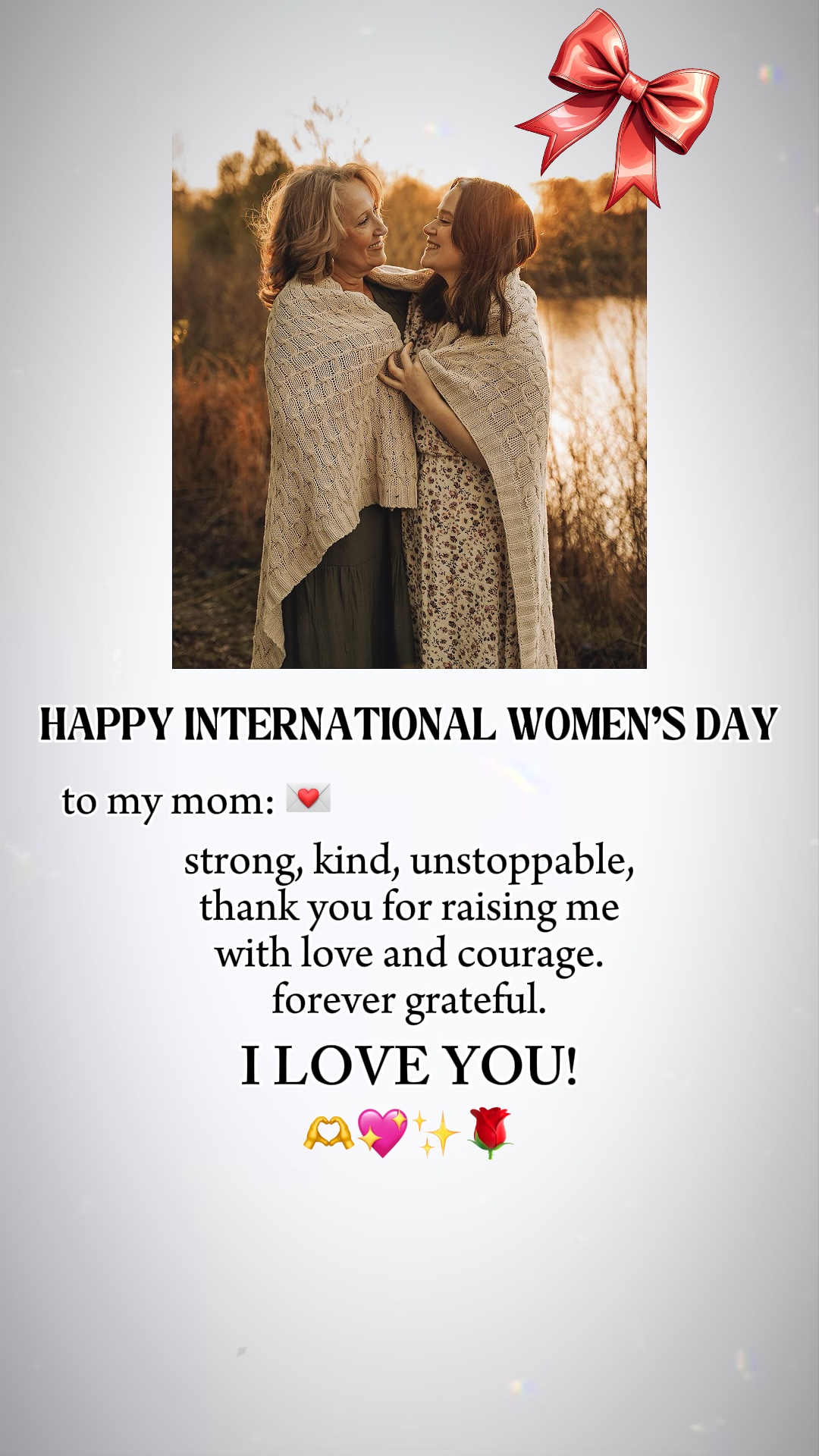 Feliz día de la mujer 