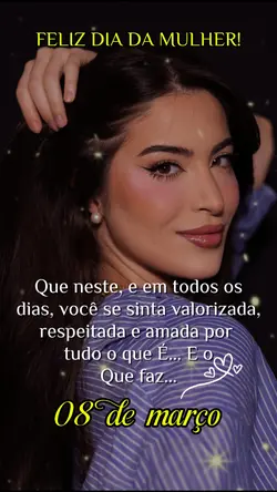 Feliz dia da mulher 