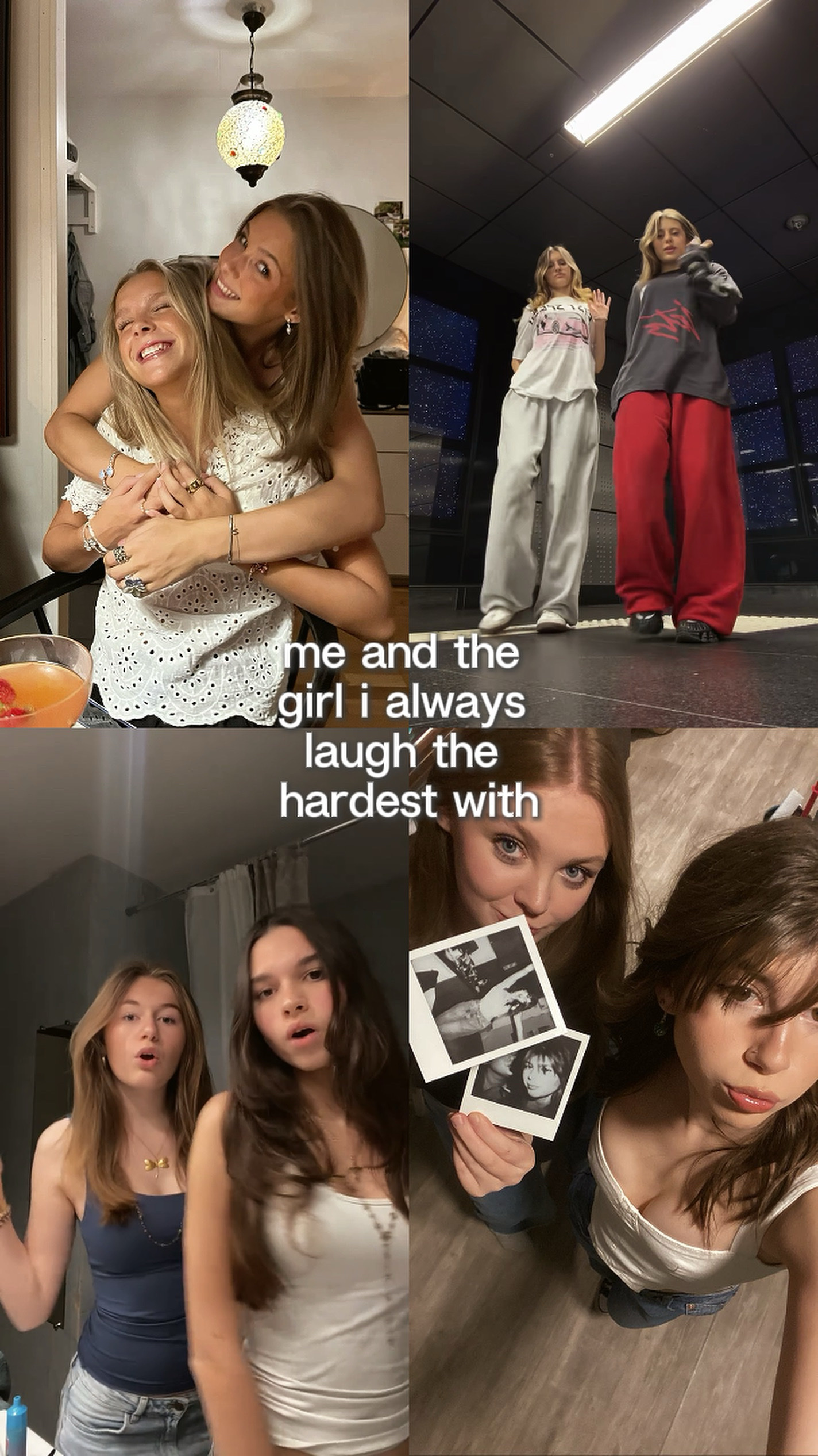 Riéndose Con de ella