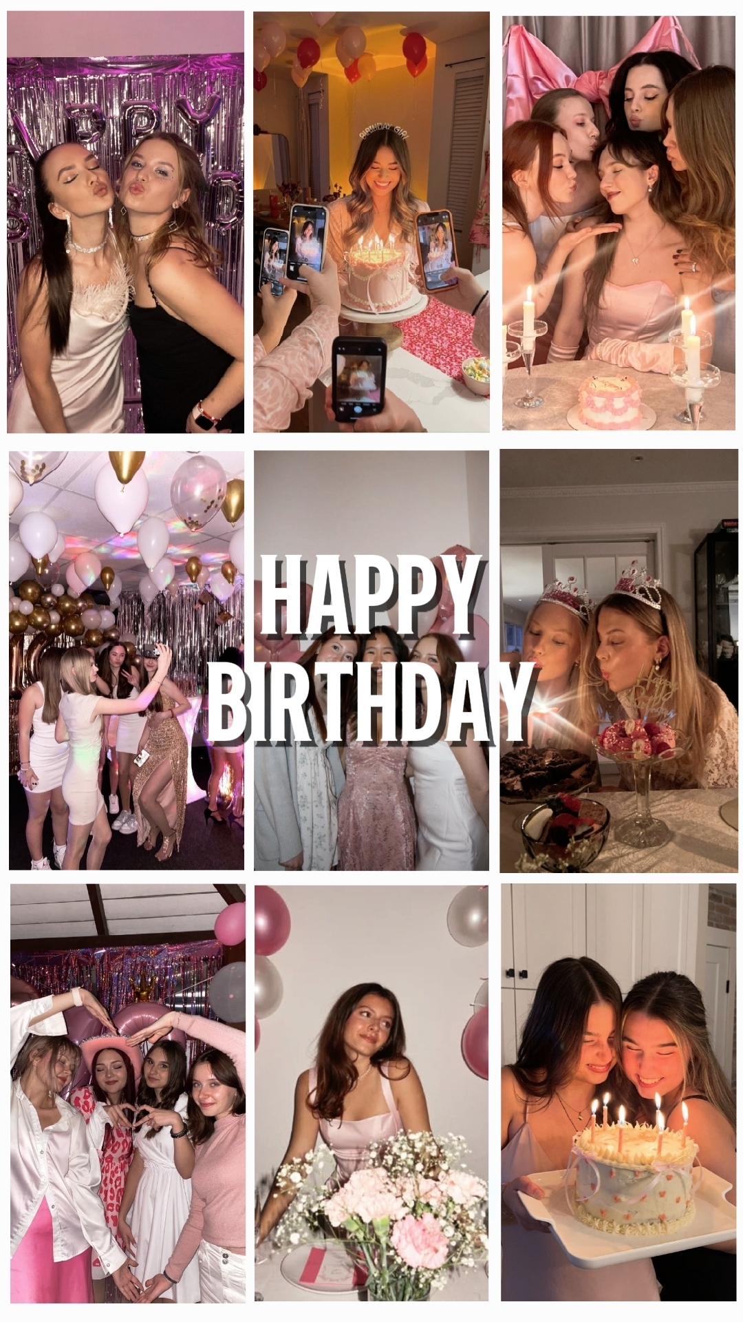 Geburtstag Collage