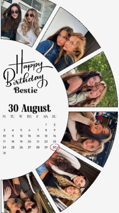 HBD BESTIE 30 AUGUST