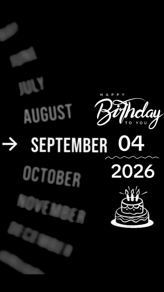 HBD SON 4 SEPTEMBER