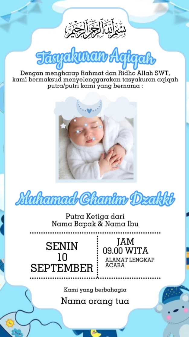 Undangan Aqiqah