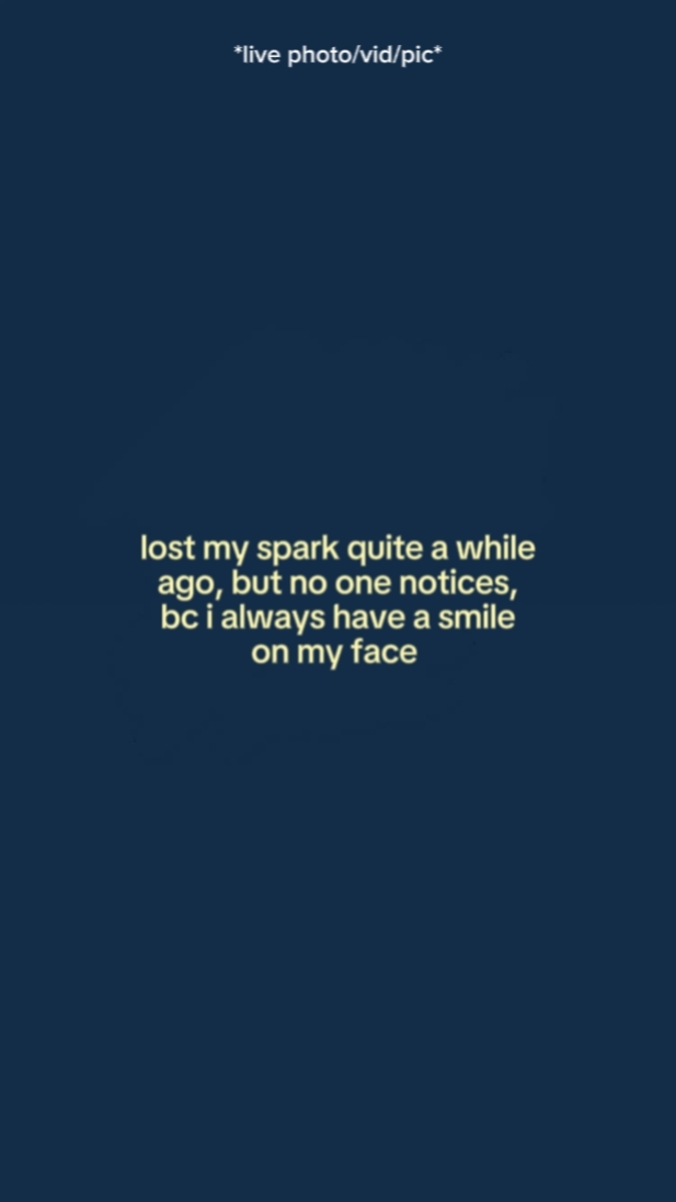 J'ai perdu mon étincelle tout à fait 