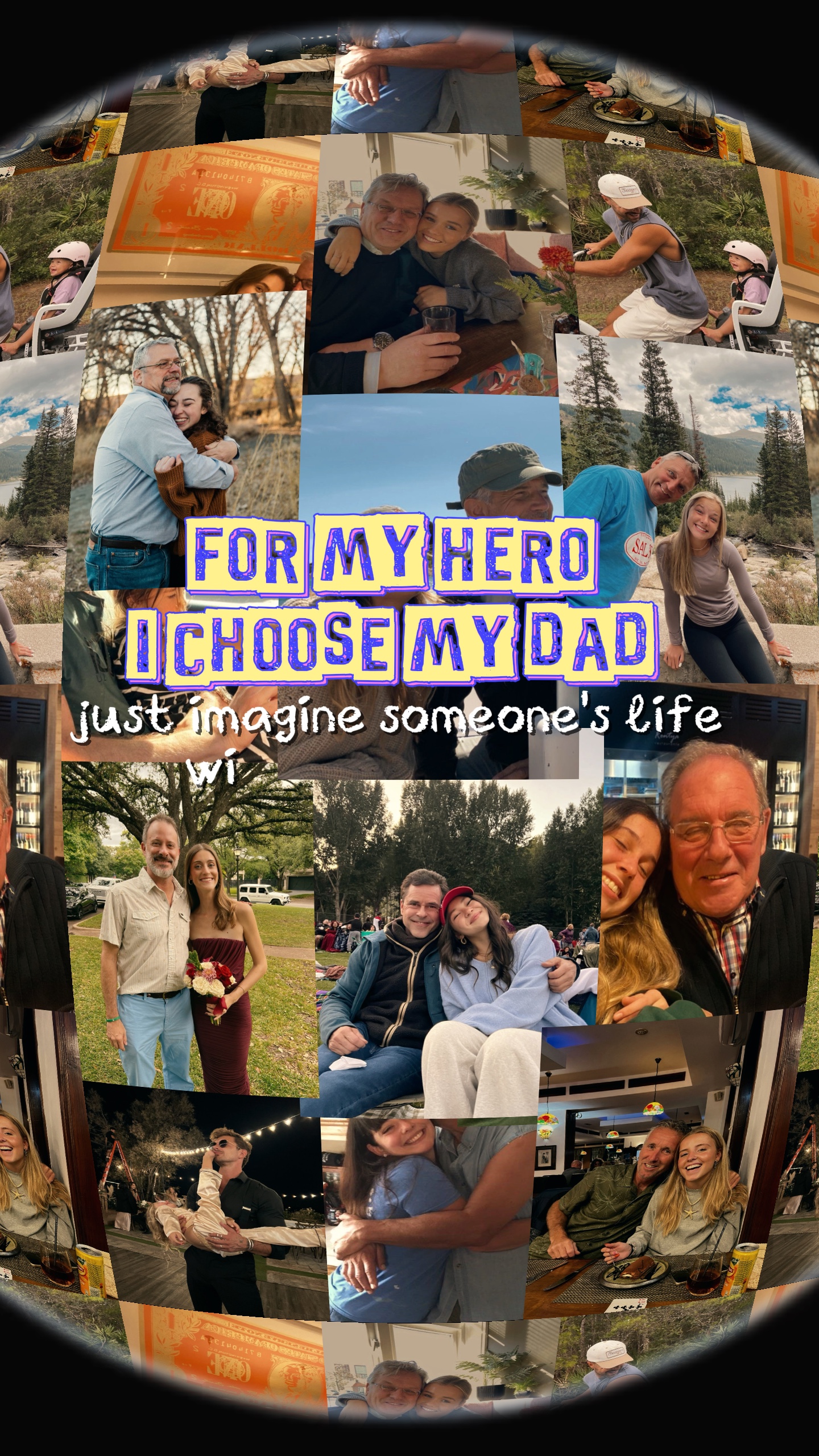 Mi héroe, mi papá. 
