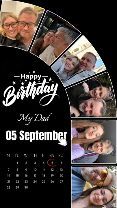FELIZ CUMPLEAÑOS PAPÁ 5 de septiembre 