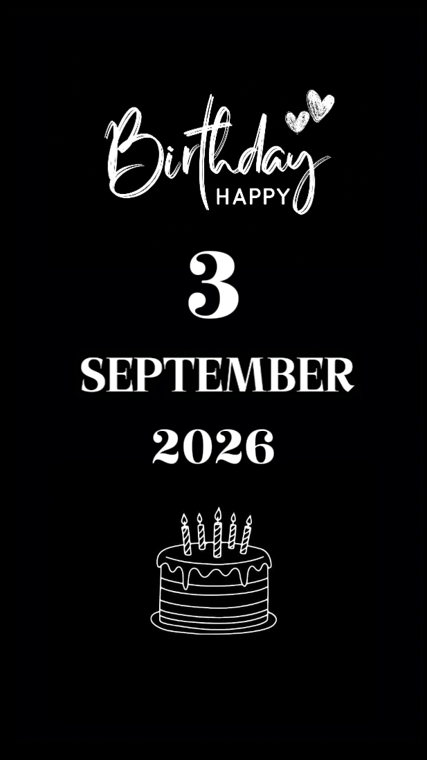 HBD SON 3 SEPTEMBER