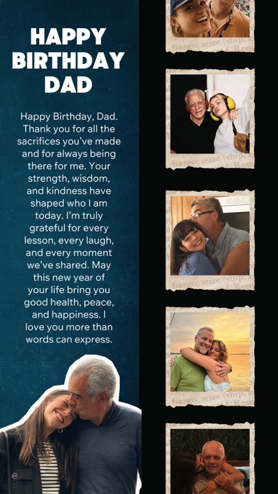 Feliz aniversário meu pai