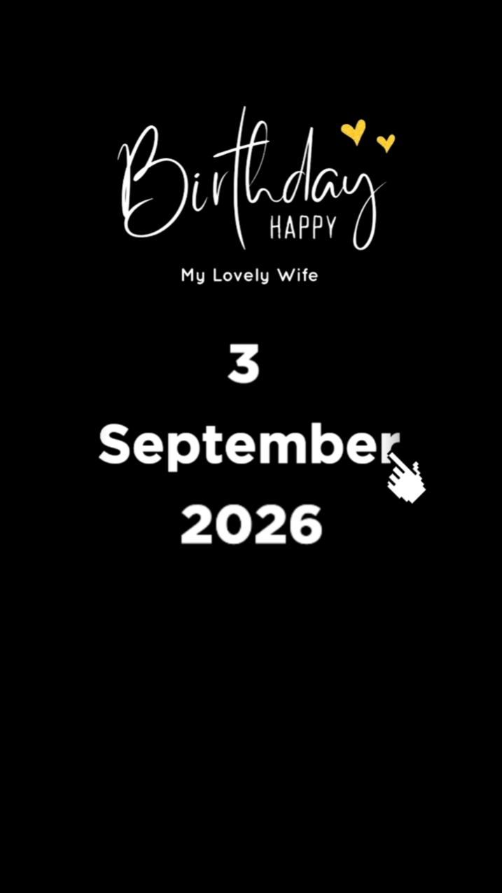 HBD WIFE 3 SEPTEMBER