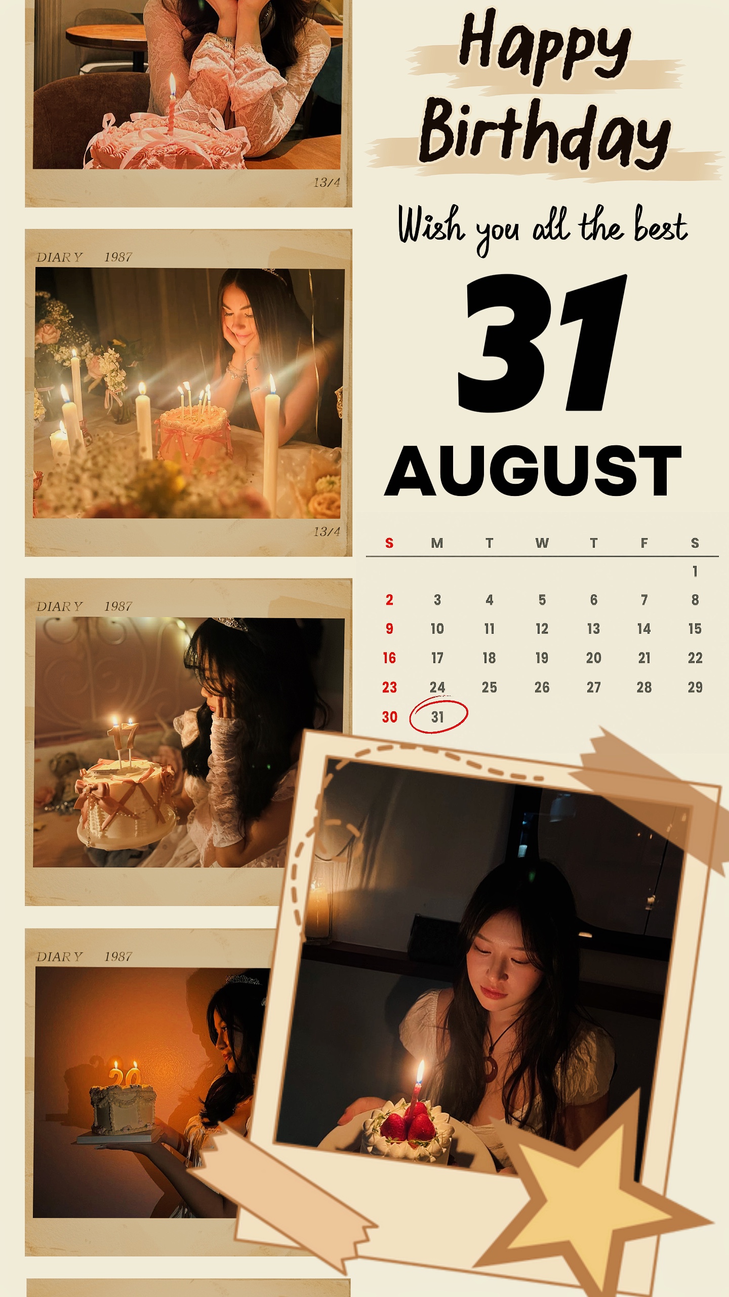 HBD 31 AUGUST 2026