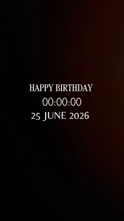 BDAY 25 JUNE 2026