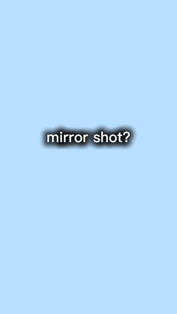 Spiegelbild, Versuchen Sie dies