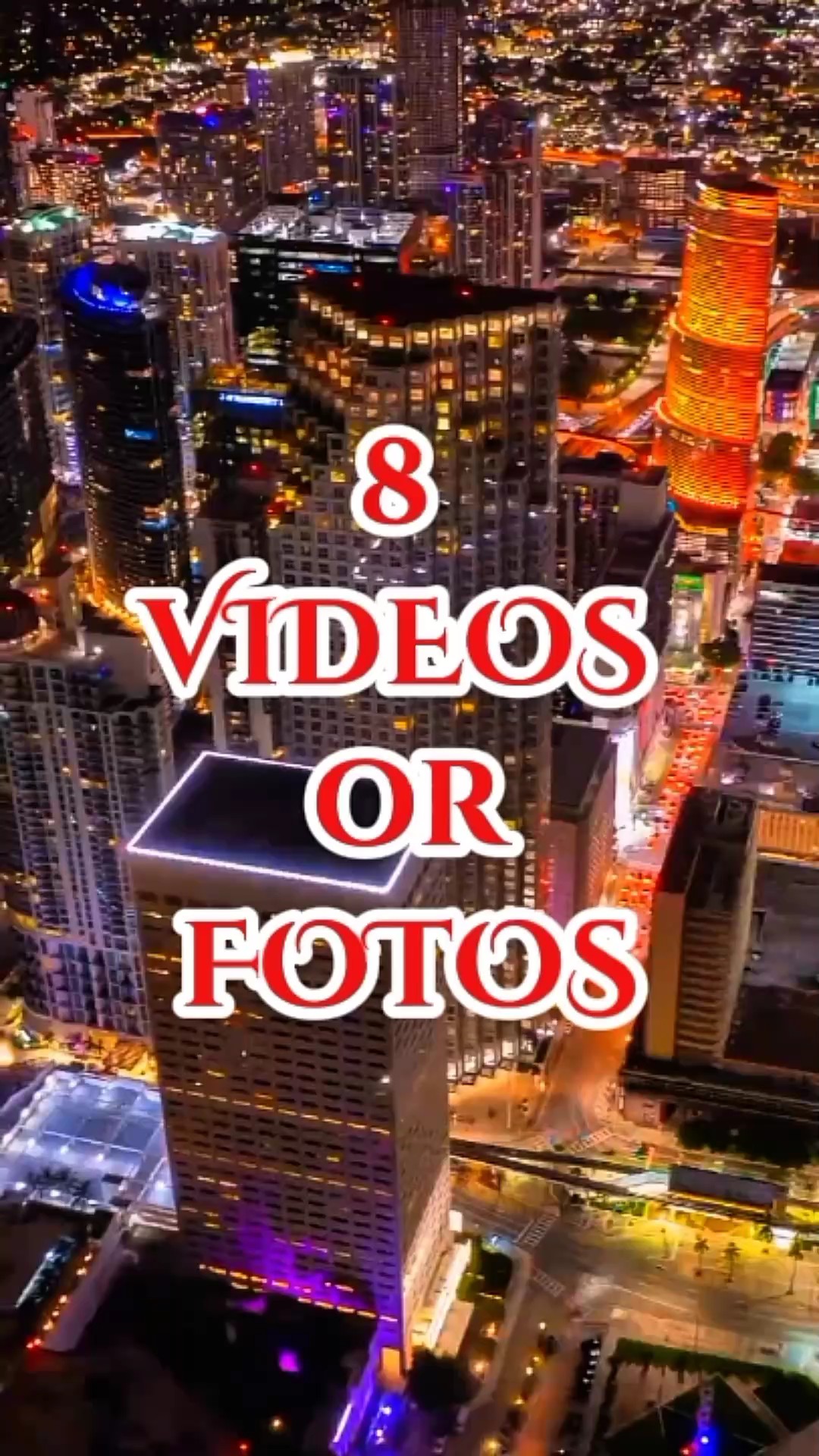 8 vídeo ou foto 