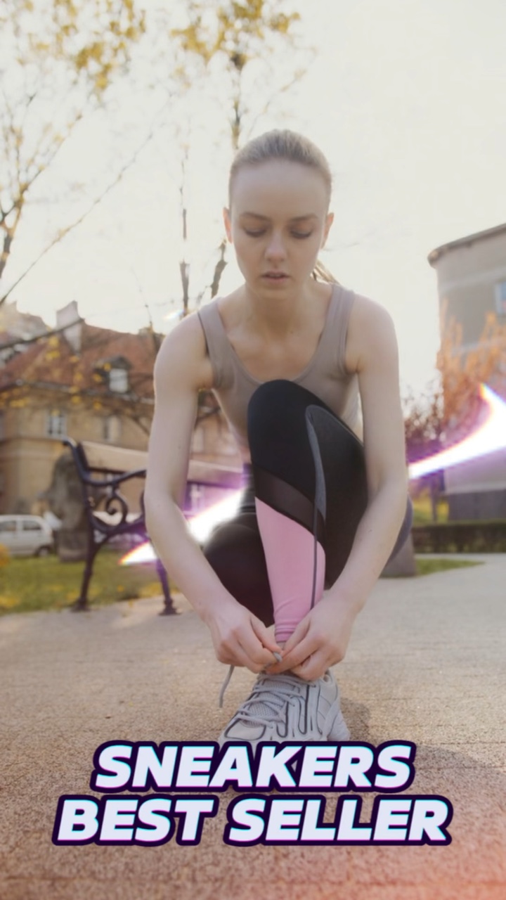 Sneakers Best Seller Business Ads in TikTok Style