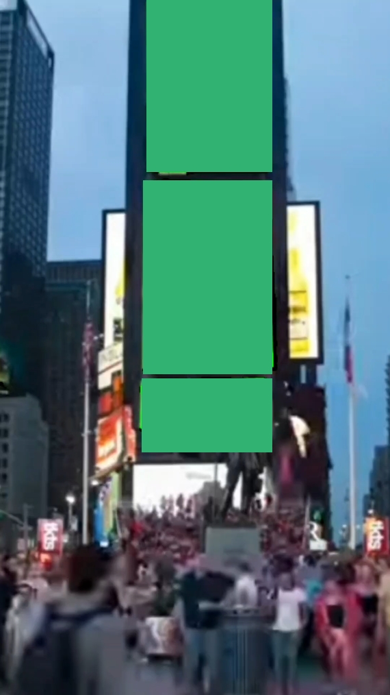 Cartelera verde grande 
