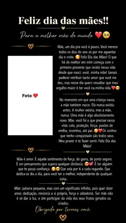 Dia das mães 