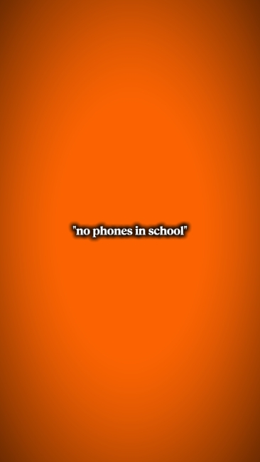 no phones in school