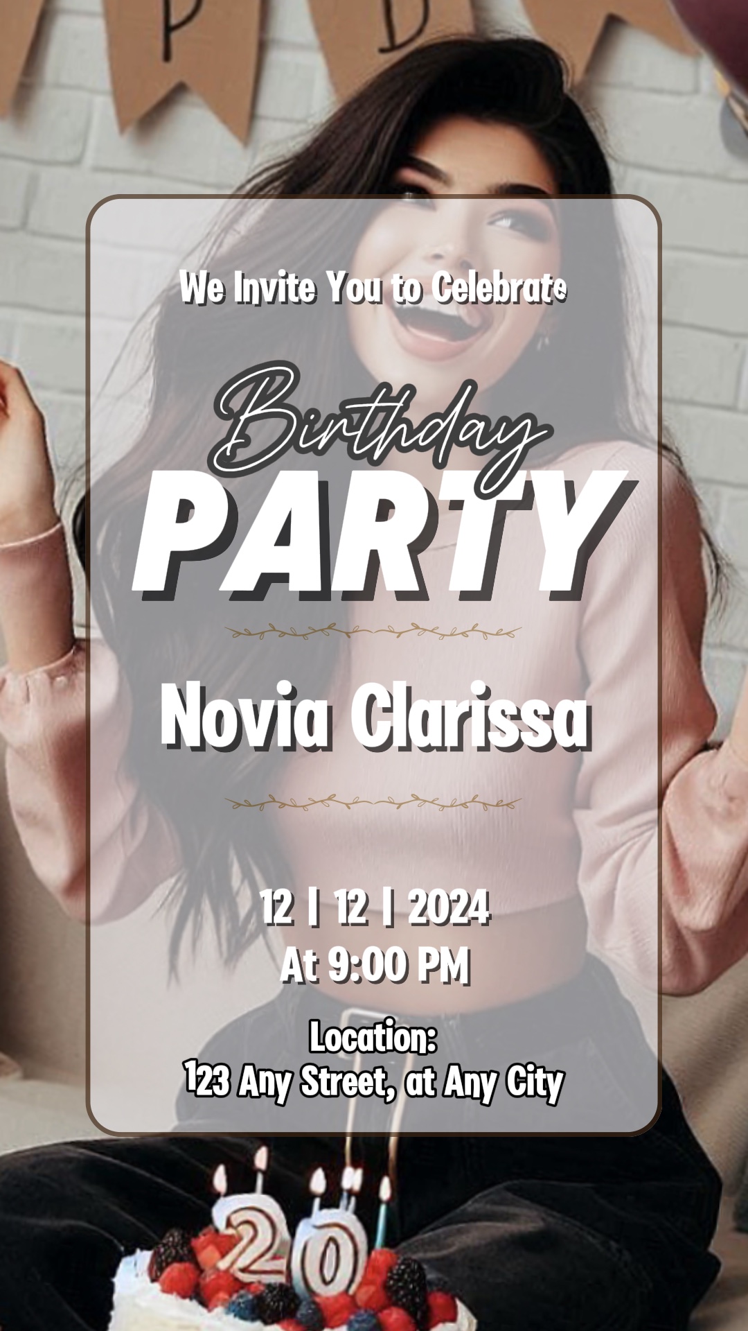 Convite de aniversário