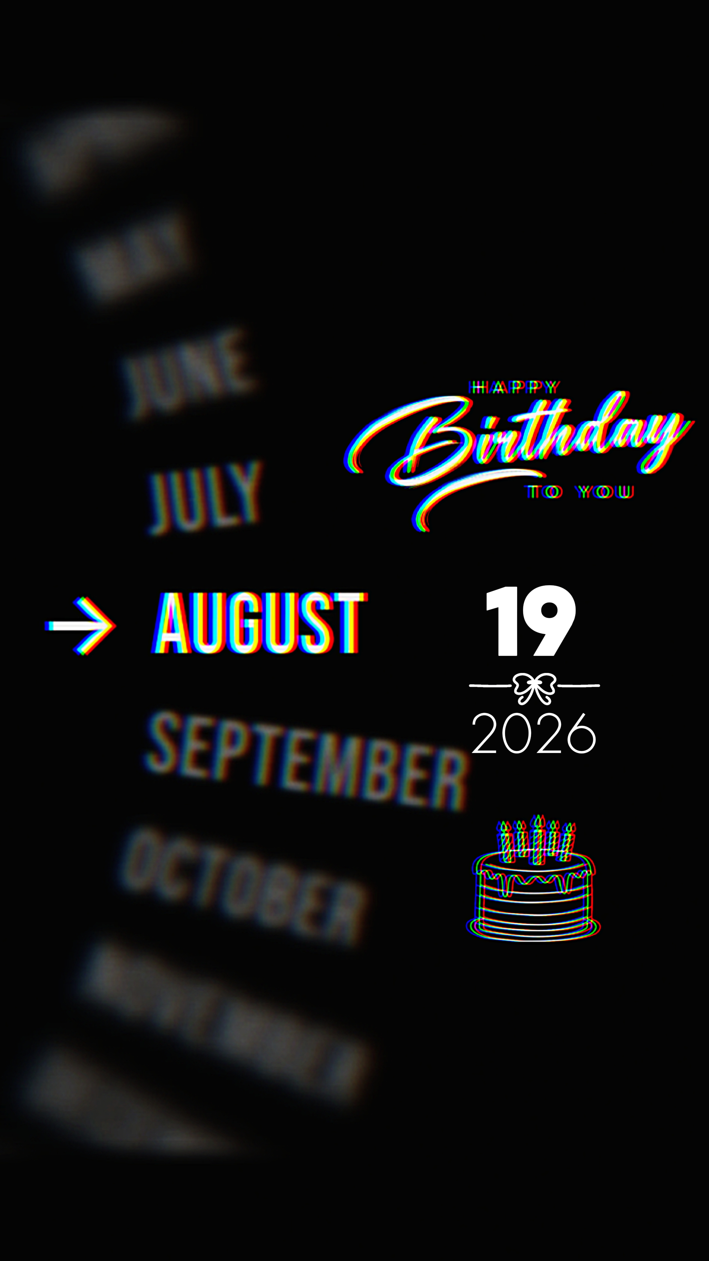 BIRTHDAY 19 AUGUST