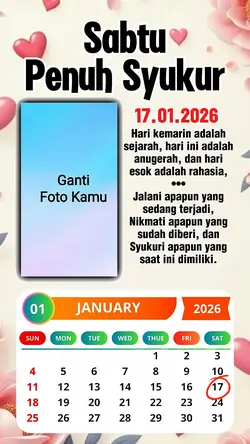 Sabtu Penuh Syukur