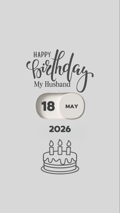 HBD 18 MAY HUSBAND