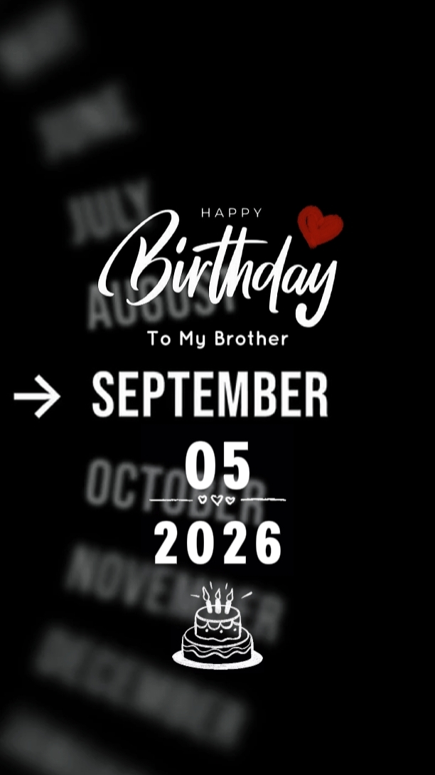 HBD KARDEŞ 05 EYLÜL