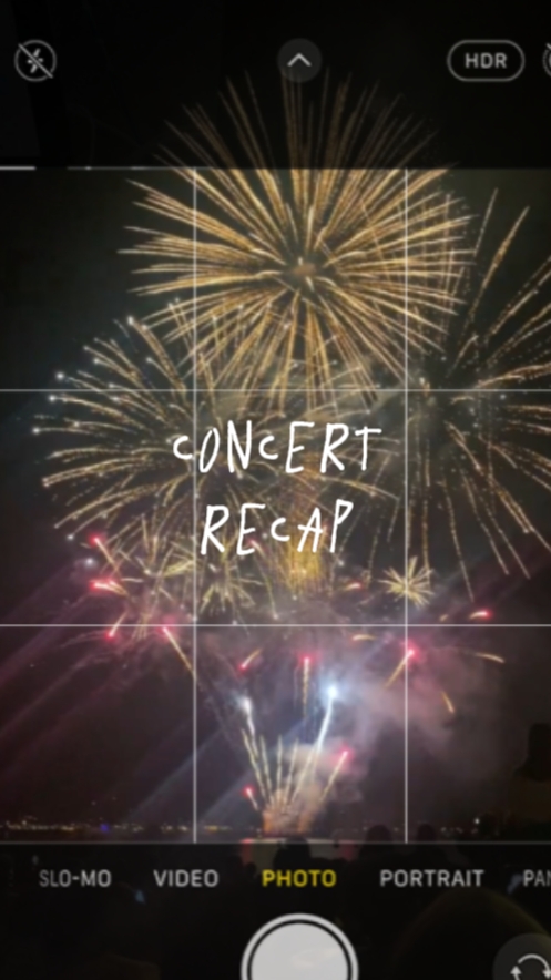 Concert recap 