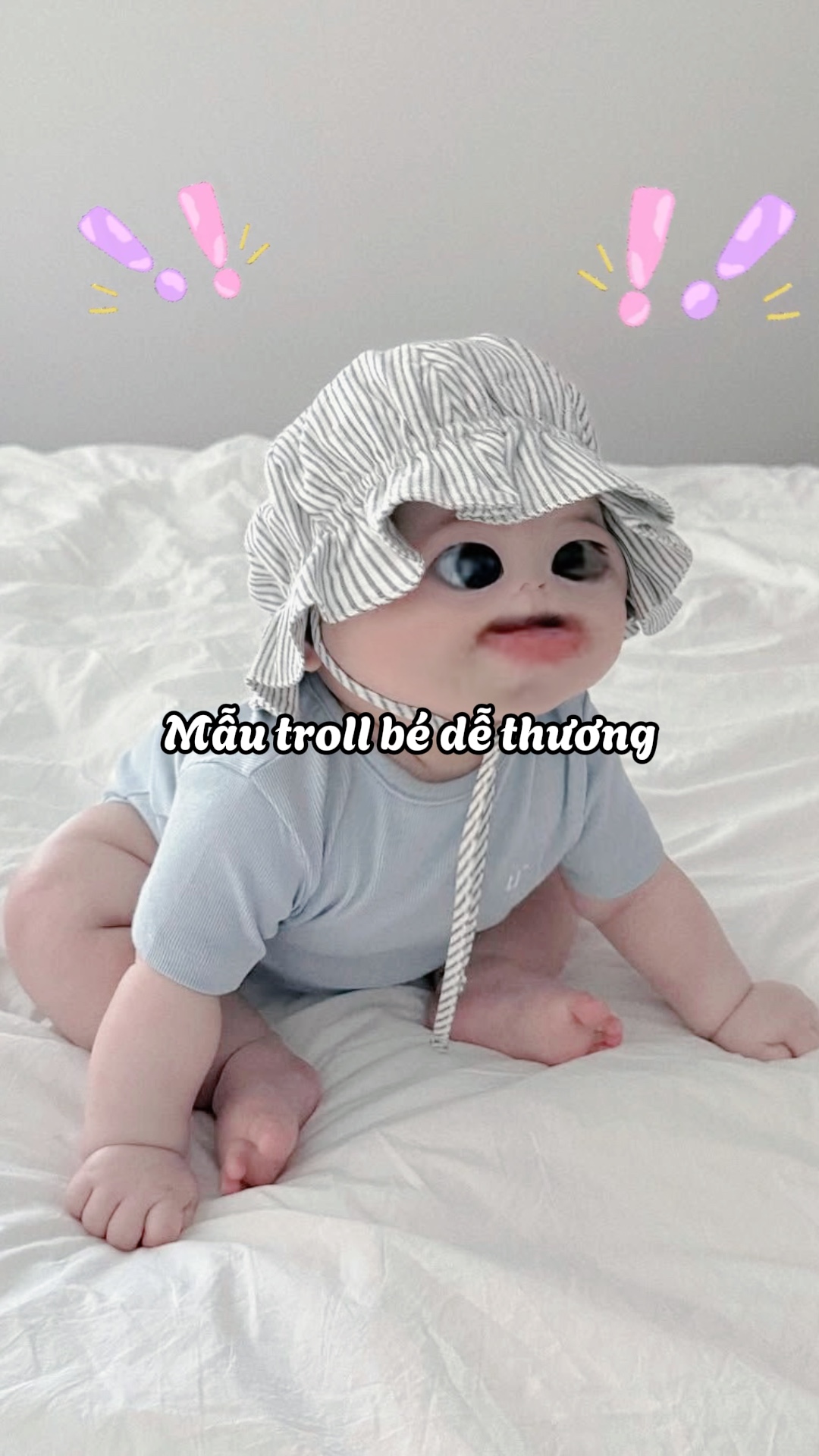 Mẫu troll bé hài