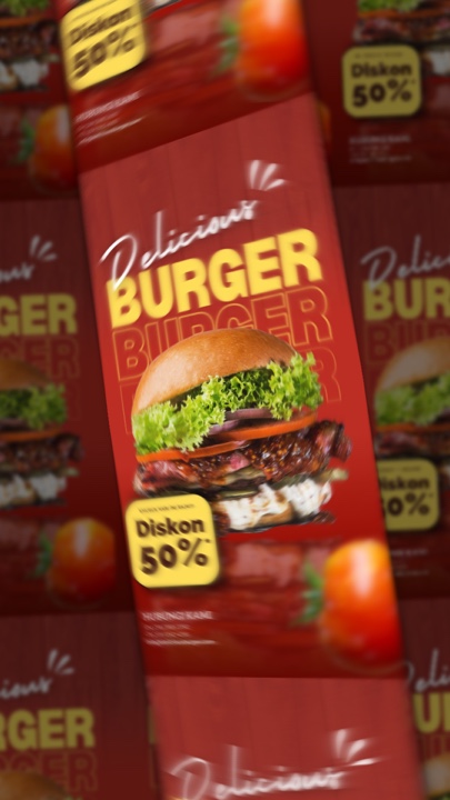 Promoção de pôster de comida