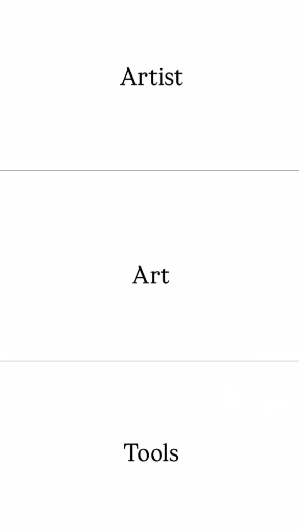 Ferramentas de arte do artista