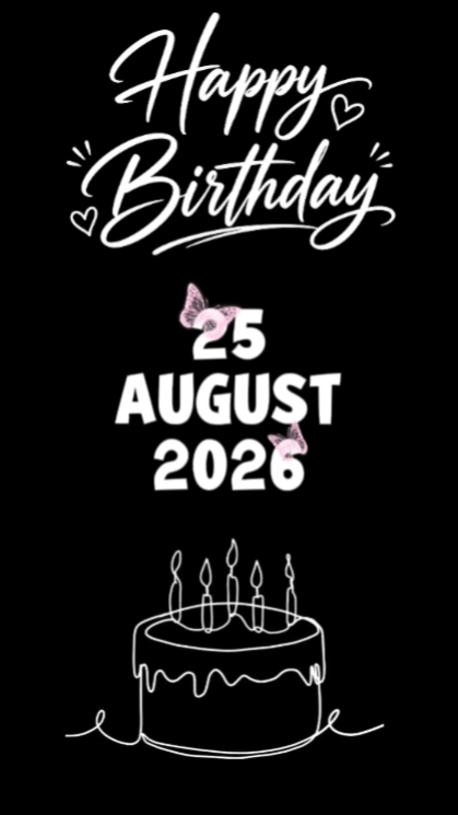 ULANG TAHUN 25 AGUSTUS 
