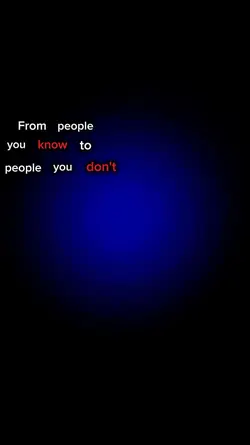 People you don't
