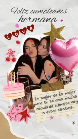 feliz cumple hermana