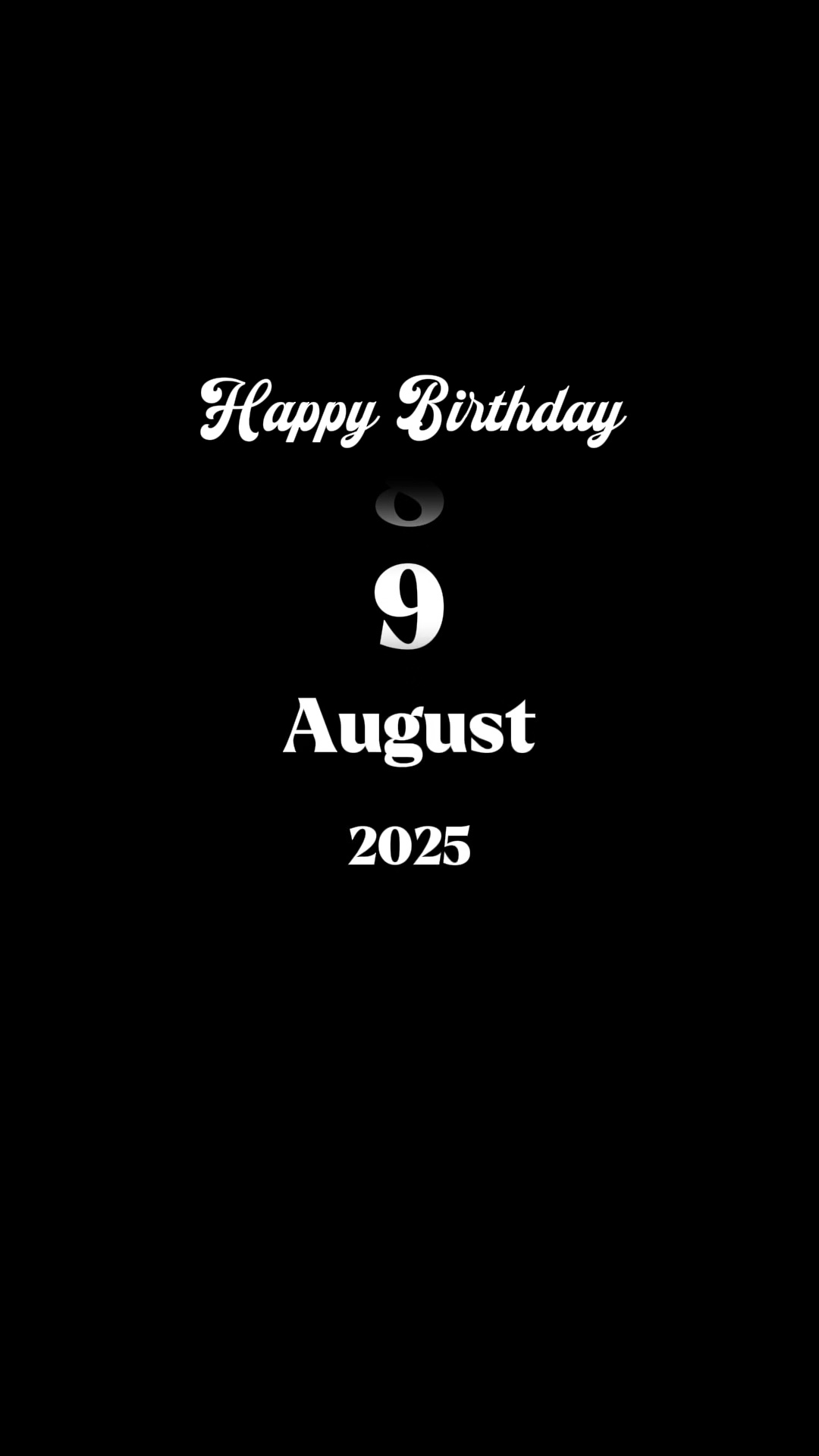Selamat ulang tahun 9 Agustus 2025