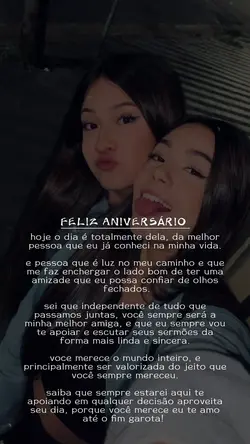 Parabéns amiga