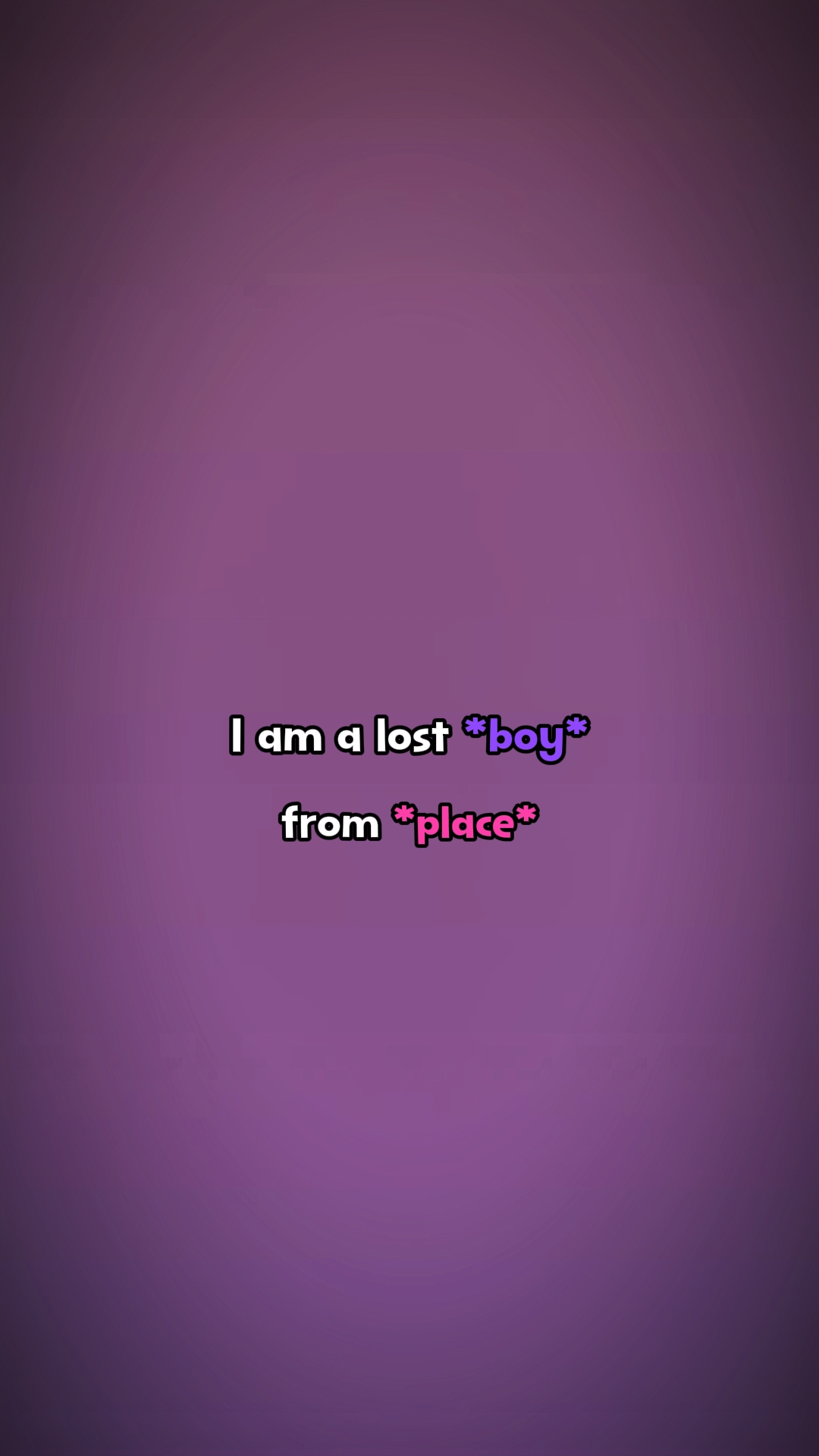a lost boy