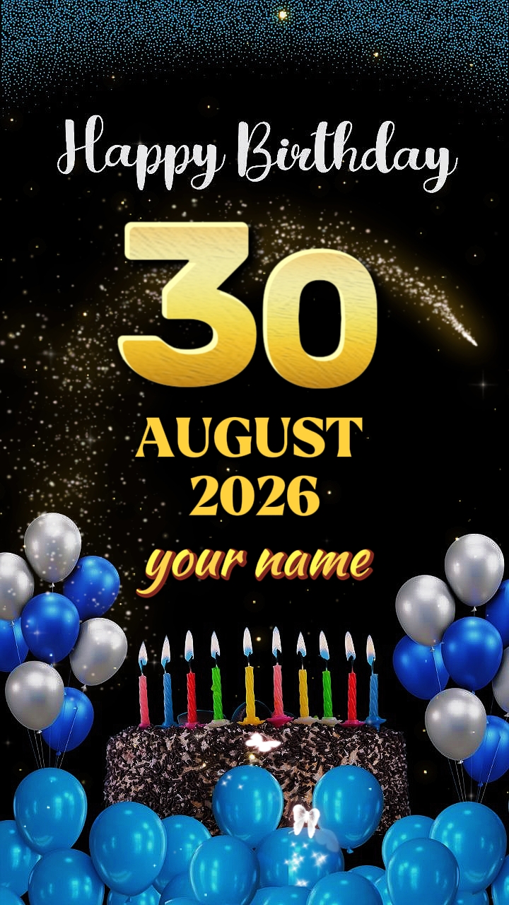 Cumpleaños 30 de agosto 