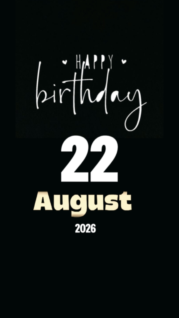 HBD 22 DE AGOSTO